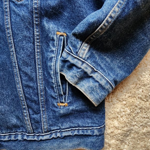 Vintage 90's Blanket Lined Levis Strauss Trucker Jacket 46L - Picture 4 of 12